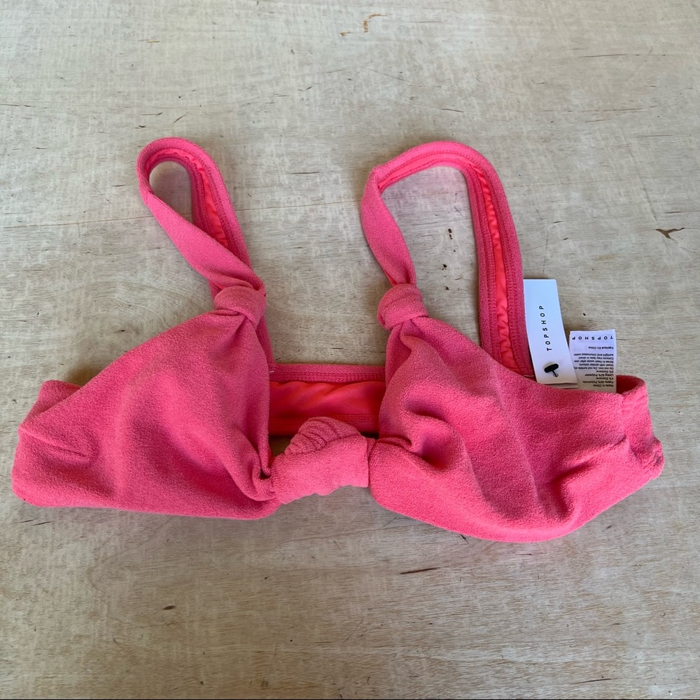 Topshop Towelling Underwire Bikini Top